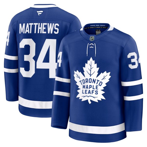 toronto maple leafs fanatics branded home premium jersey – blue – auston matthews – mens – San Jose Sharks Jerseys and Headwear Collection