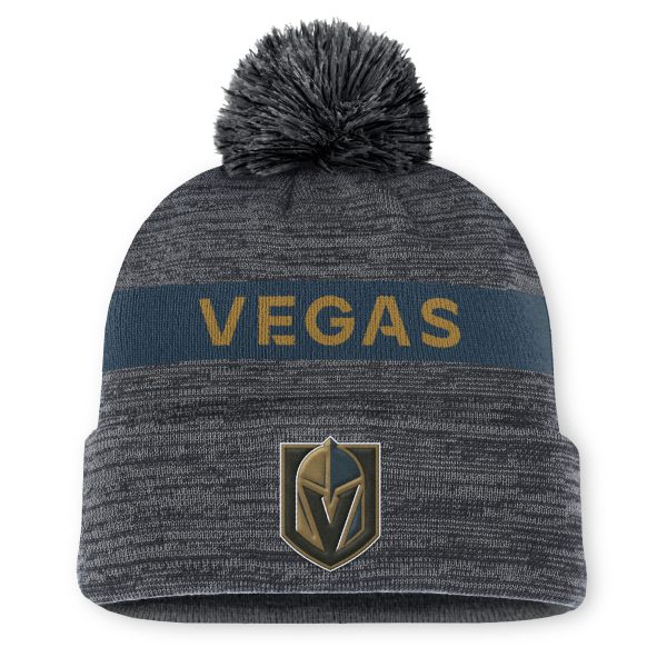 vegas golden knights authentic pro rink beanie cuff with pom – San Jose Sharks Jerseys and Headwear Collection