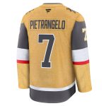 vegas golden knights fanatics branded home premium jersey – gold – alex pietrangelo – mens – San Jose Sharks Jerseys and Headwear Collection