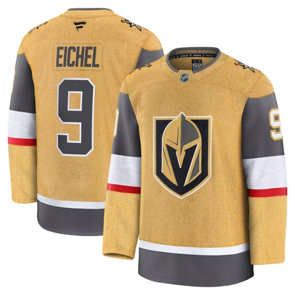 vegas golden knights fanatics branded home premium jersey – gold – jack eichel – mens – San Jose Sharks Jerseys and Headwear Collection