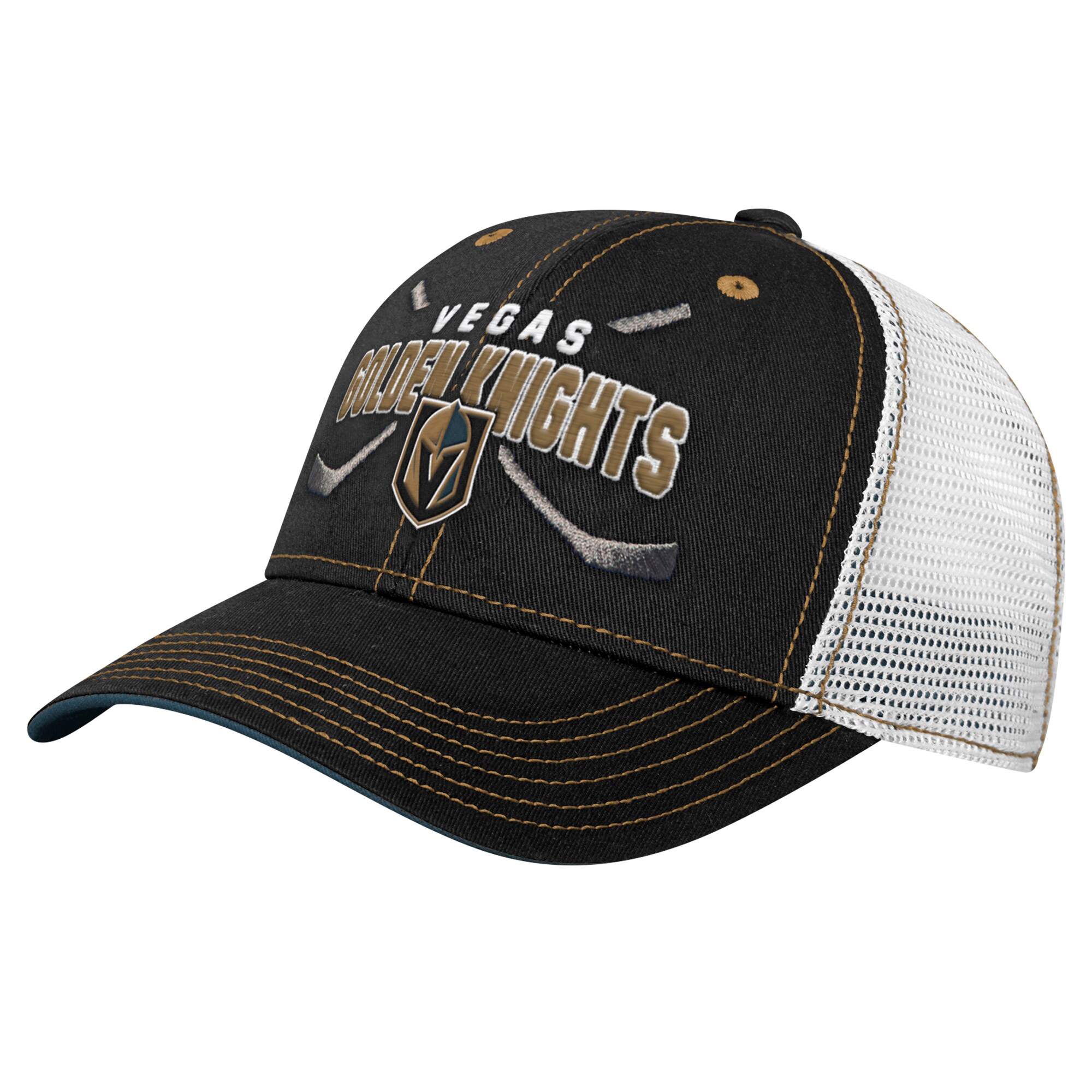 vegas golden knights lock up mesh adjustable cap – youth – San Jose Sharks Jerseys and Headwear Collection