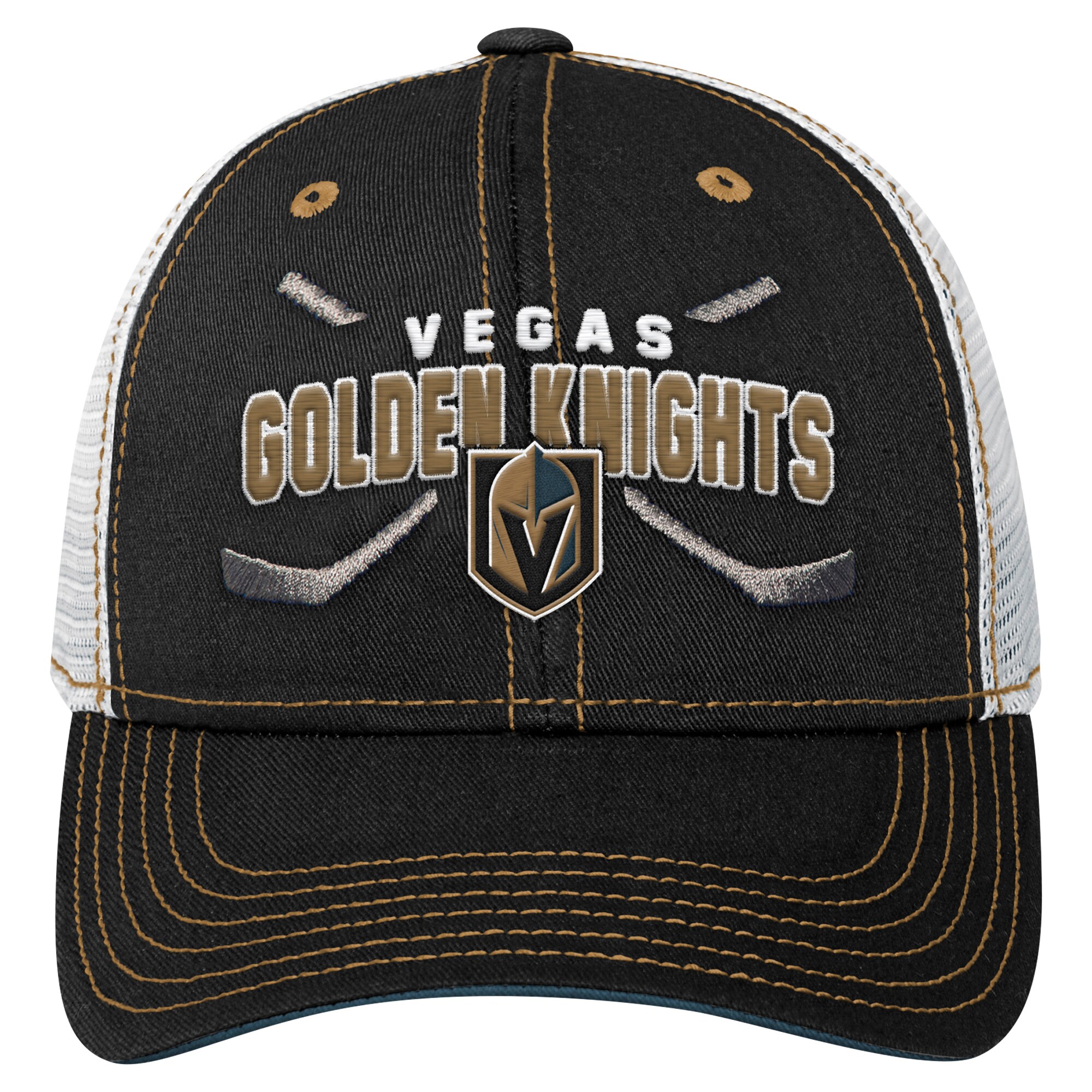 vegas golden knights lock up mesh adjustable cap – youth – San Jose Sharks Jerseys and Headwear Collection