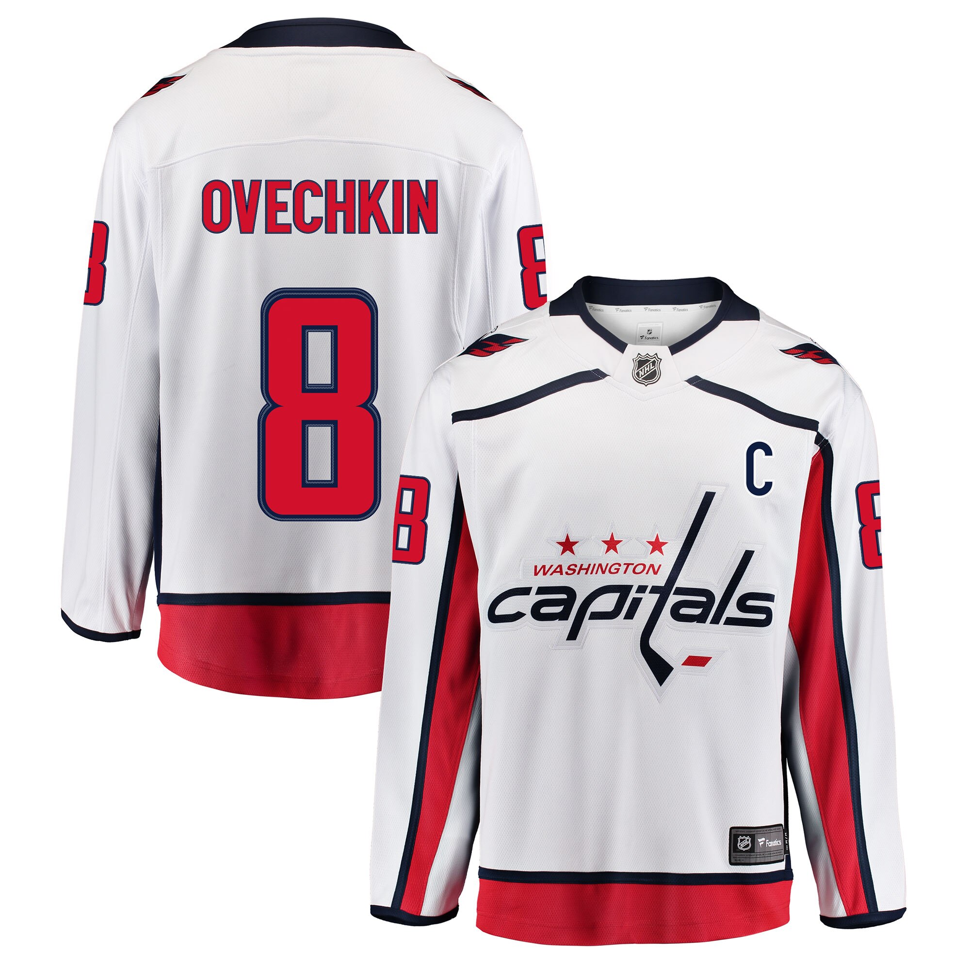 washington capitals fanatics away breakaway jersey – alexander ovechkin – mens – San Jose Sharks Jerseys and Headwear Collection