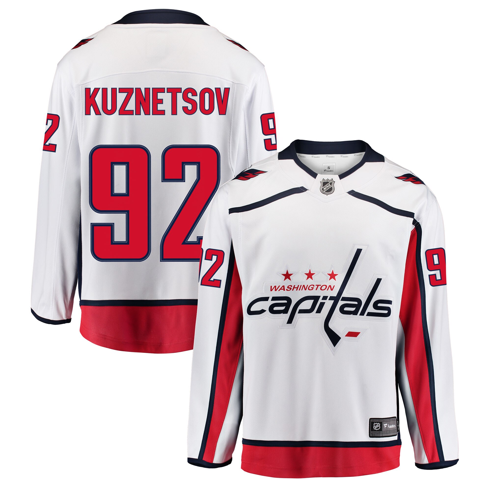 washington capitals fanatics away breakaway jersey – evgeny kuznetsov – mens – San Jose Sharks Jerseys and Headwear Collection