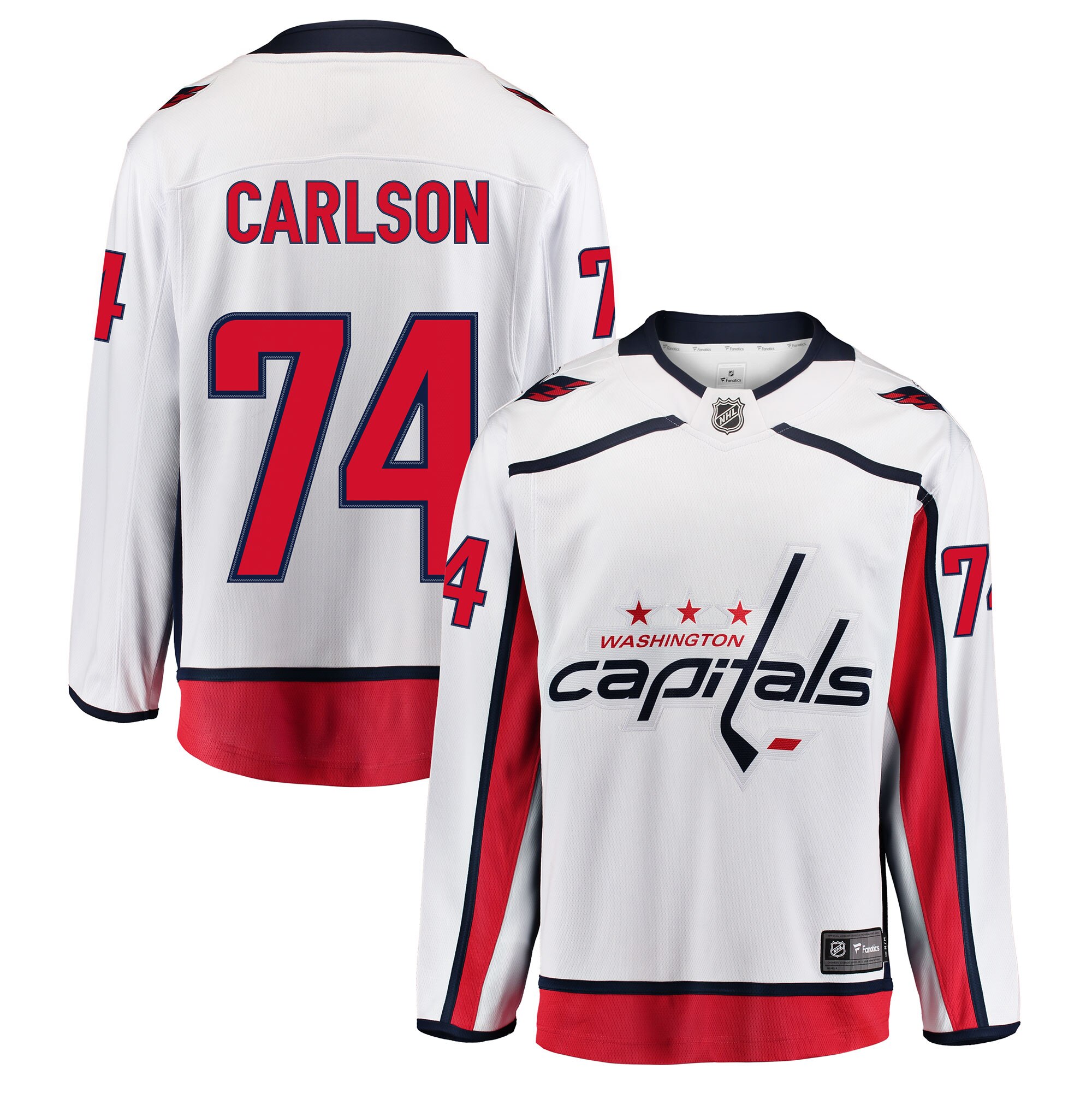 washington capitals fanatics away breakaway jersey – john carlson – mens – San Jose Sharks Jerseys and Headwear Collection