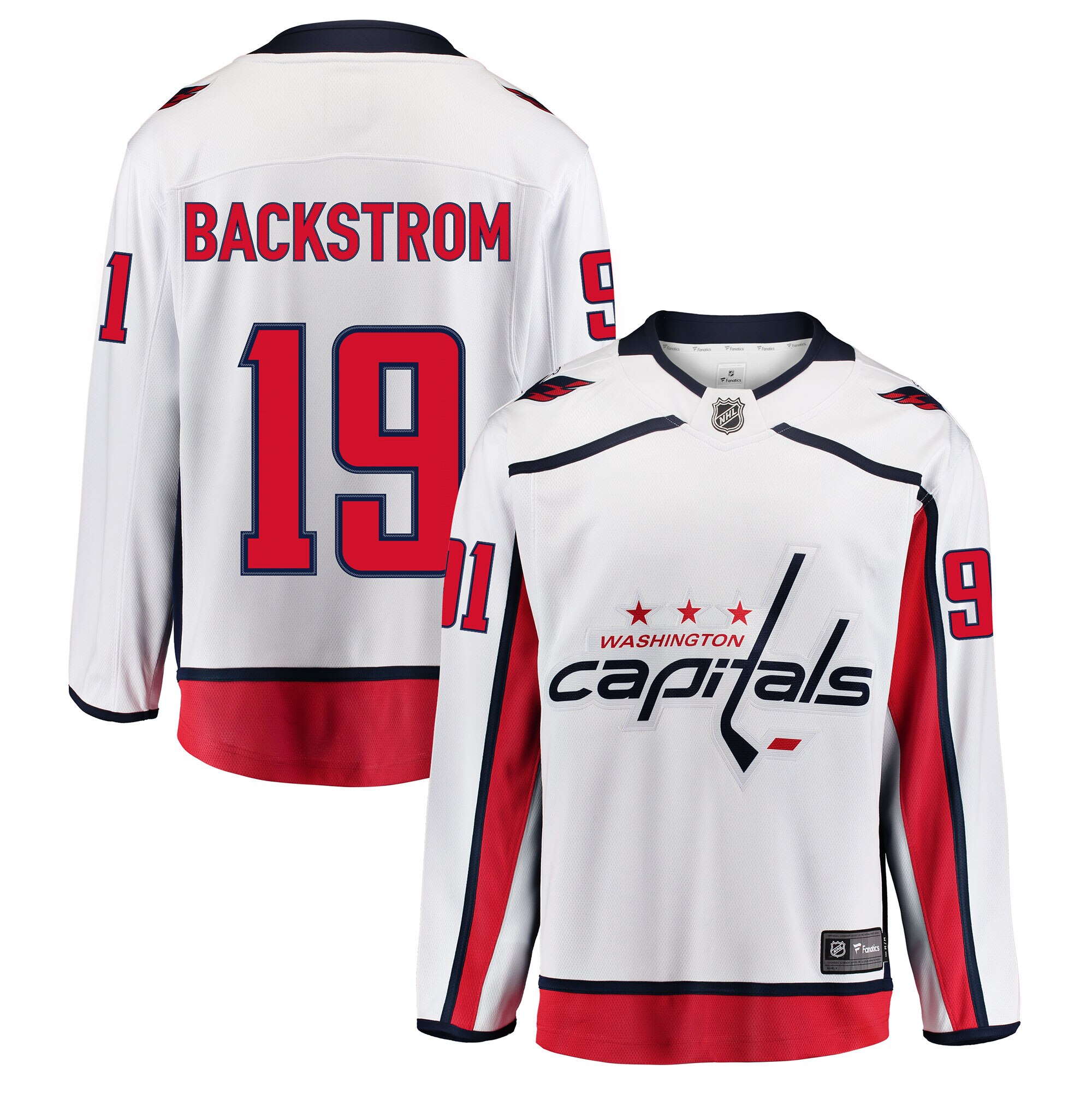 washington capitals fanatics away breakaway jersey – nicklas backstrom – mens – San Jose Sharks Jerseys and Headwear Collection