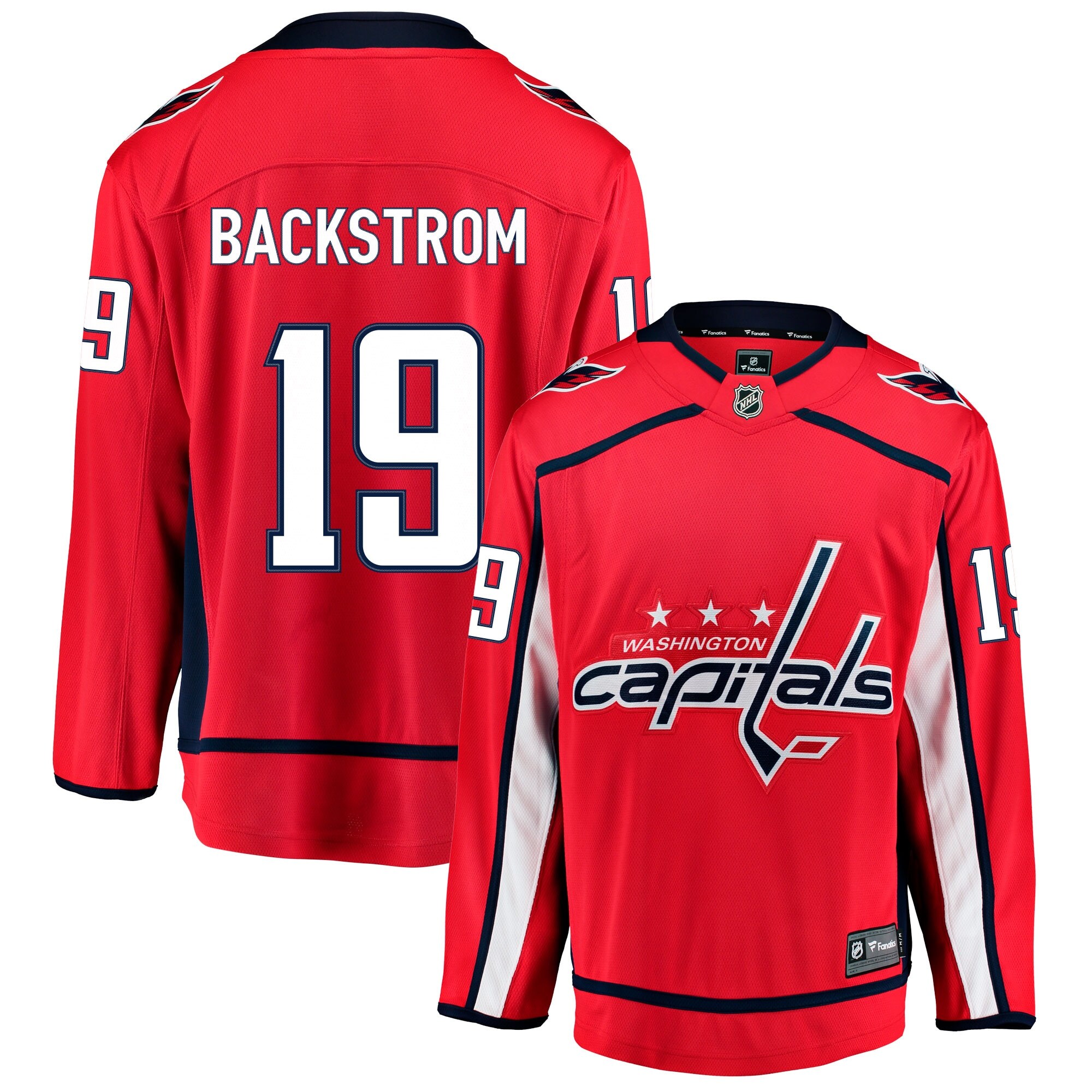 washington capitals fanatics home breakaway jersey – nicklas backstrom – mens – San Jose Sharks Jerseys and Headwear Collection