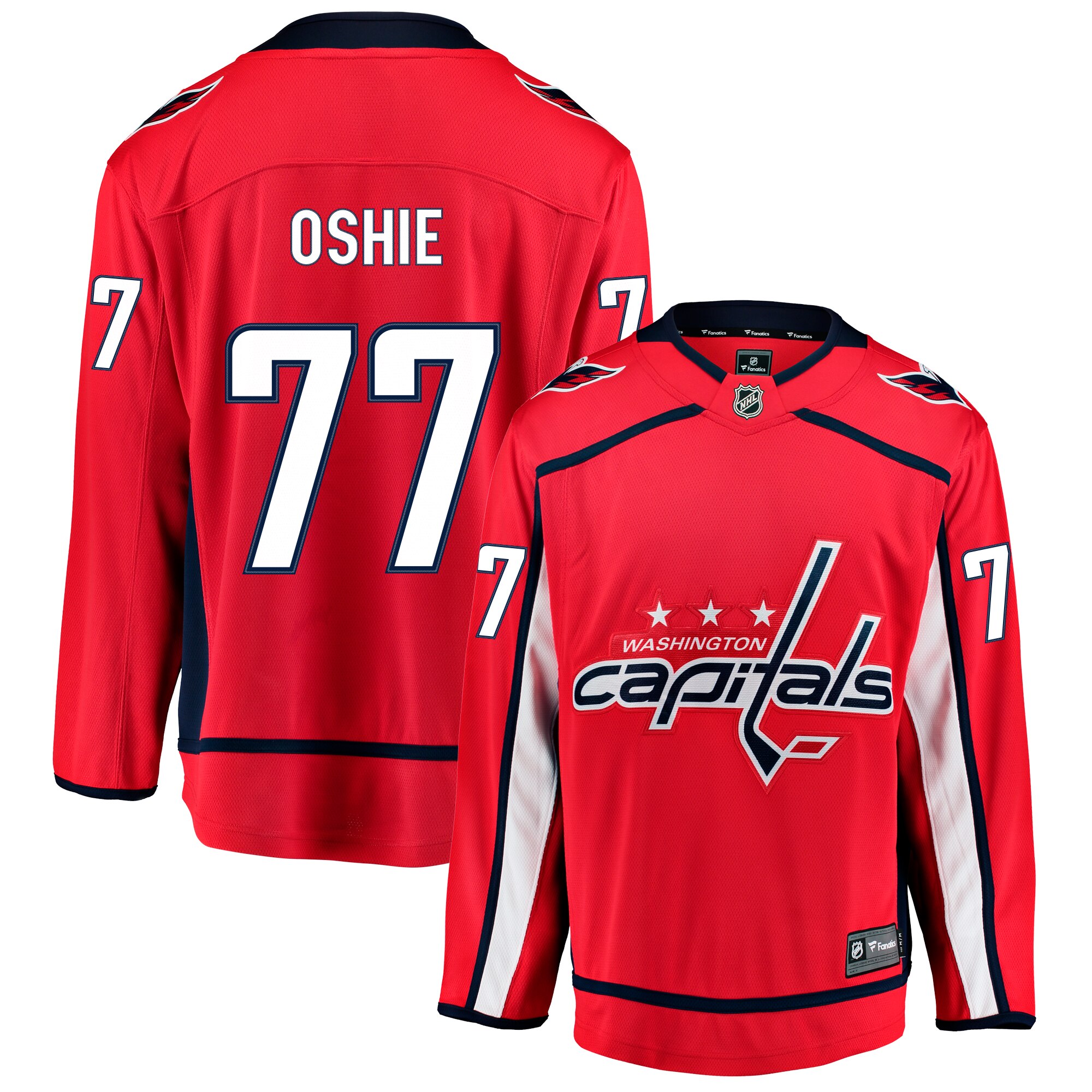 washington capitals fanatics home breakaway jersey – t. j. oshie – mens – San Jose Sharks Jerseys and Headwear Collection