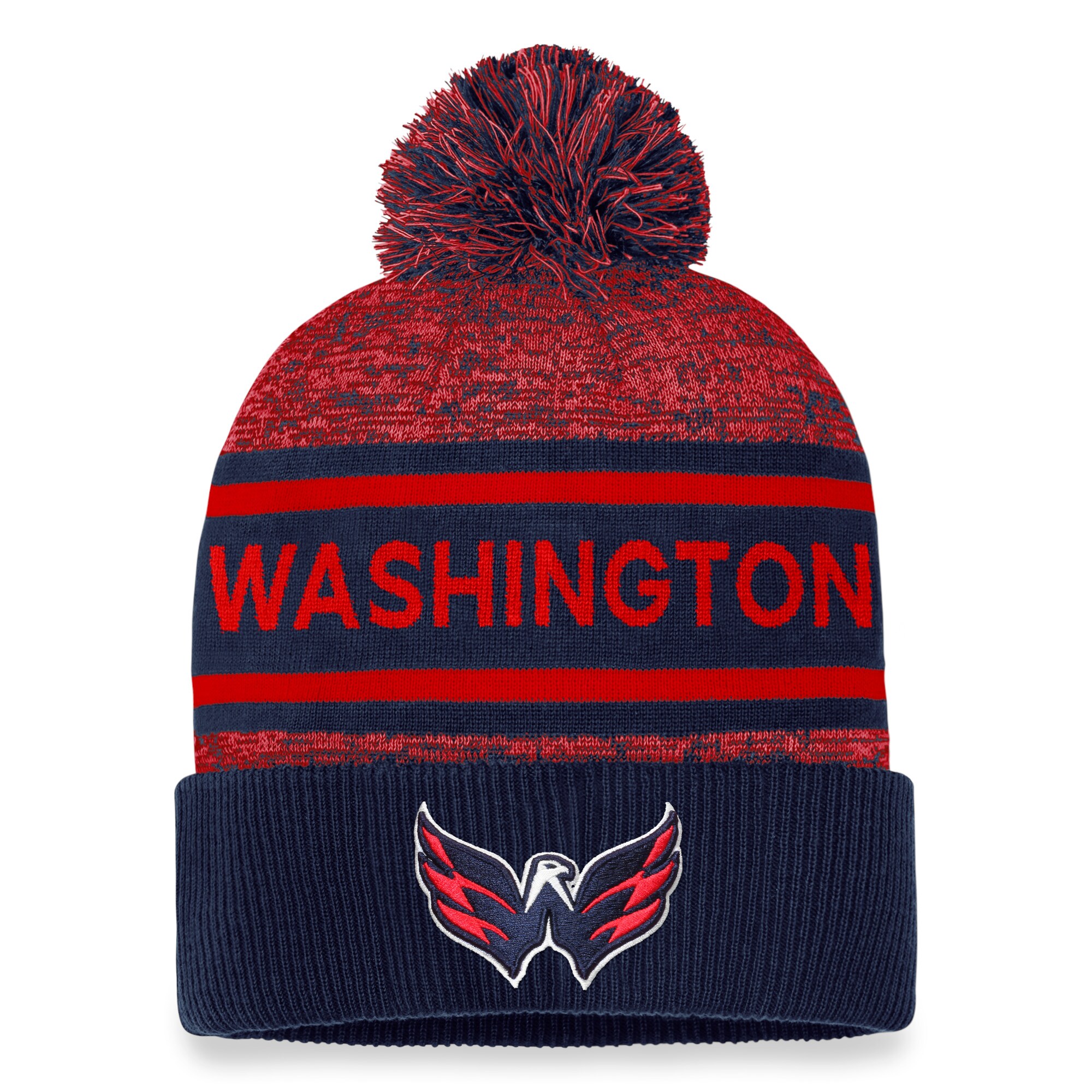 washington capitals pro rink heathered cuffed pom knit – unisex – San Jose Sharks Jerseys and Headwear Collection
