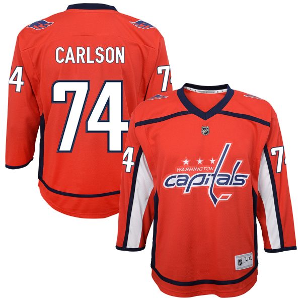 washington capitals replica home jersey – john carlson – youth – San Jose Sharks Jerseys and Headwear Collection
