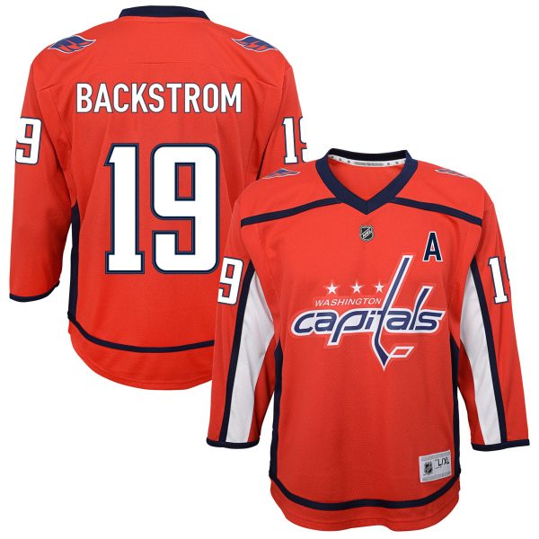 washington capitals replica home jersey – nicklas backstrom – youth – San Jose Sharks Jerseys and Headwear Collection