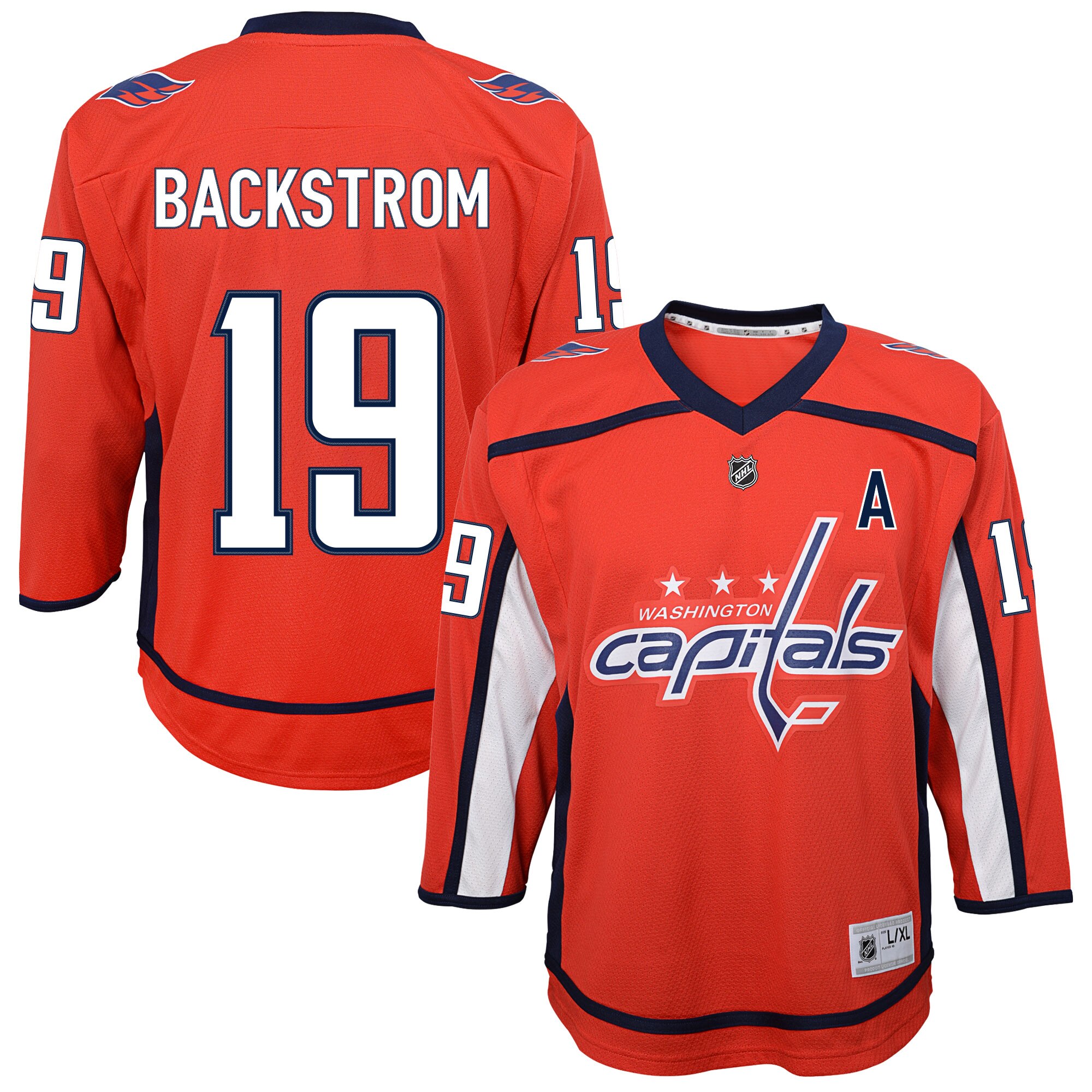 washington capitals replica home jersey – nicklas backstrom – youth – San Jose Sharks Jerseys and Headwear Collection