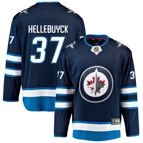 winnipeg jets fanatics home breakaway jersey – connor hellebuyck – mens – San Jose Sharks Jerseys and Headwear Collection