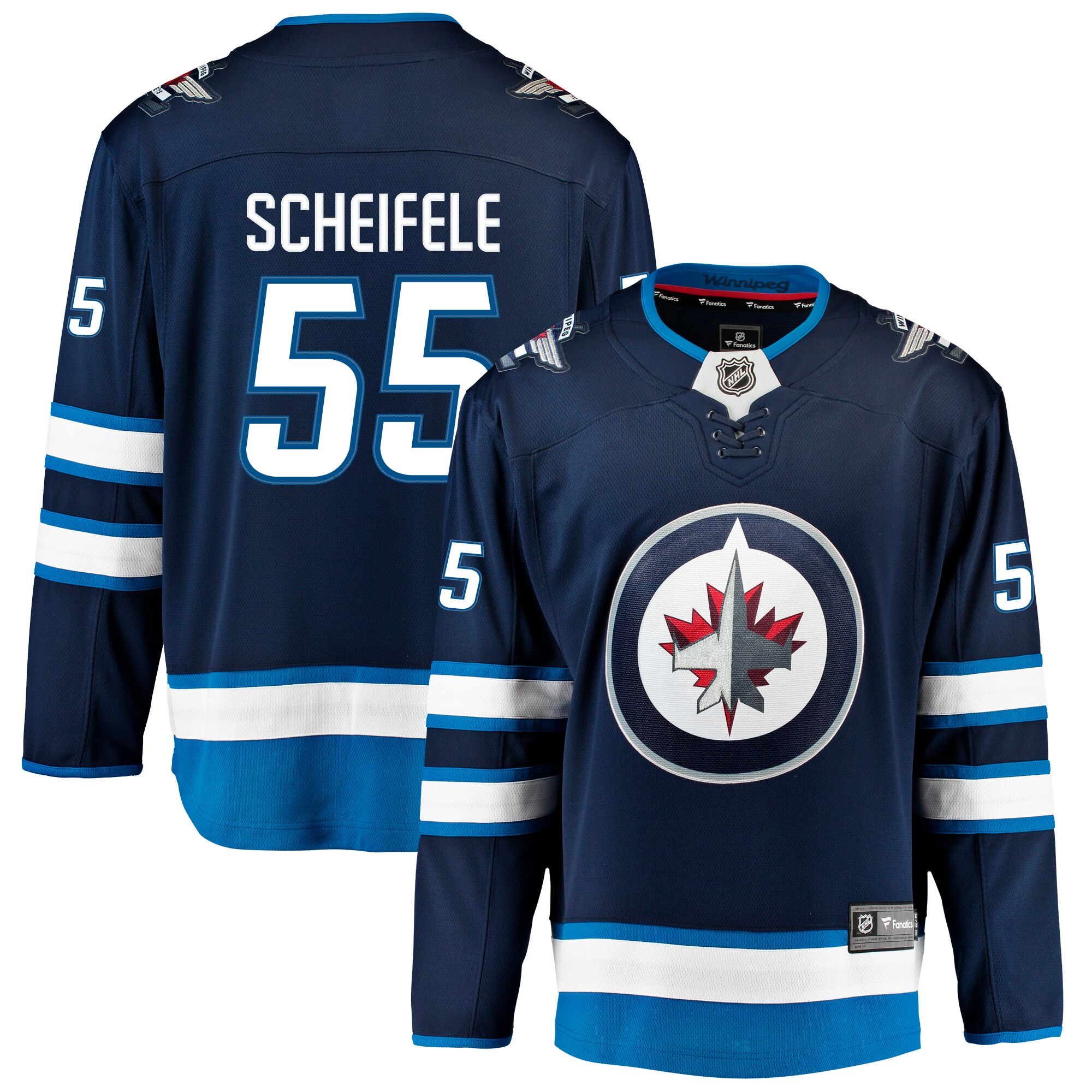 winnipeg jets fanatics home breakaway jersey – mark scheifele – mens – San Jose Sharks Jerseys and Headwear Collection