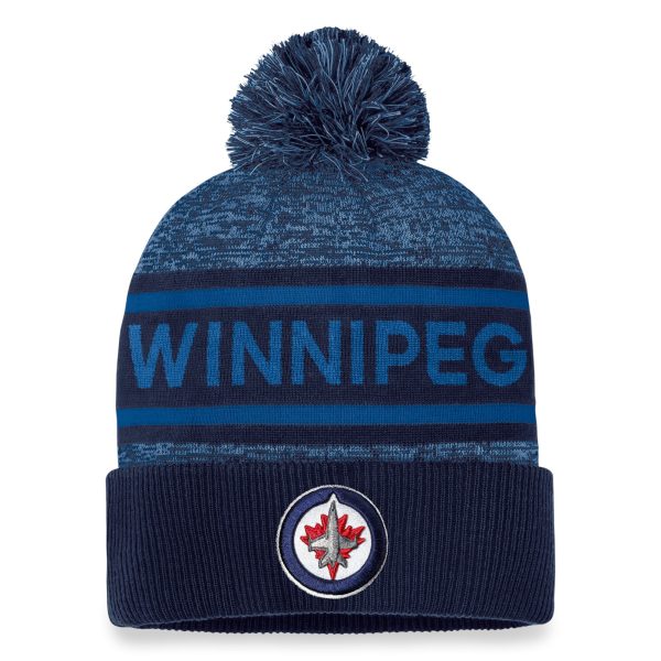 winnipeg jets pro rink heathered cuffed pom knit – unisex – San Jose Sharks Jerseys and Headwear Collection