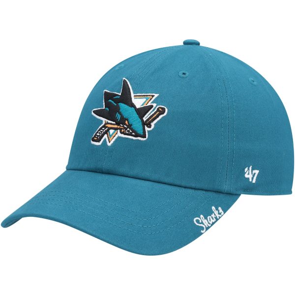 women8217s 821747 teal san jose sharks team miata clean up adjustable hat – San Jose Sharks Jerseys and Headwear Collection