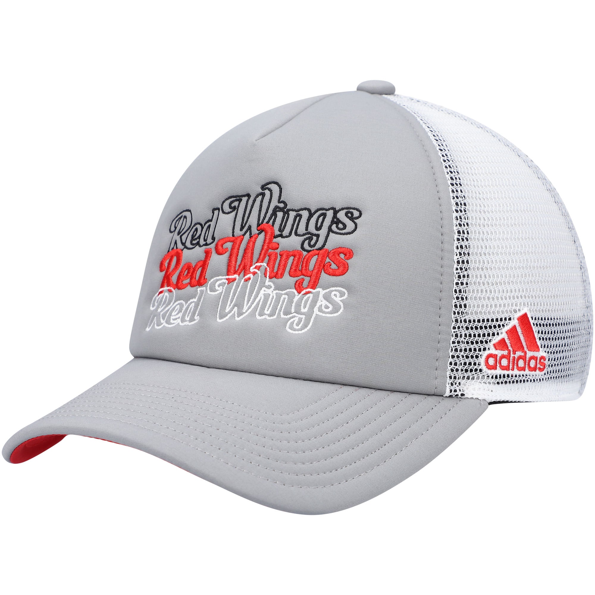 women8217s adidas graywhite detroit red wings foam trucker snapback hat – San Jose Sharks Jerseys and Headwear Collection