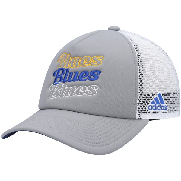 women8217s adidas graywhite st. louis blues foam trucker snapback hat – San Jose Sharks Jerseys and Headwear Collection