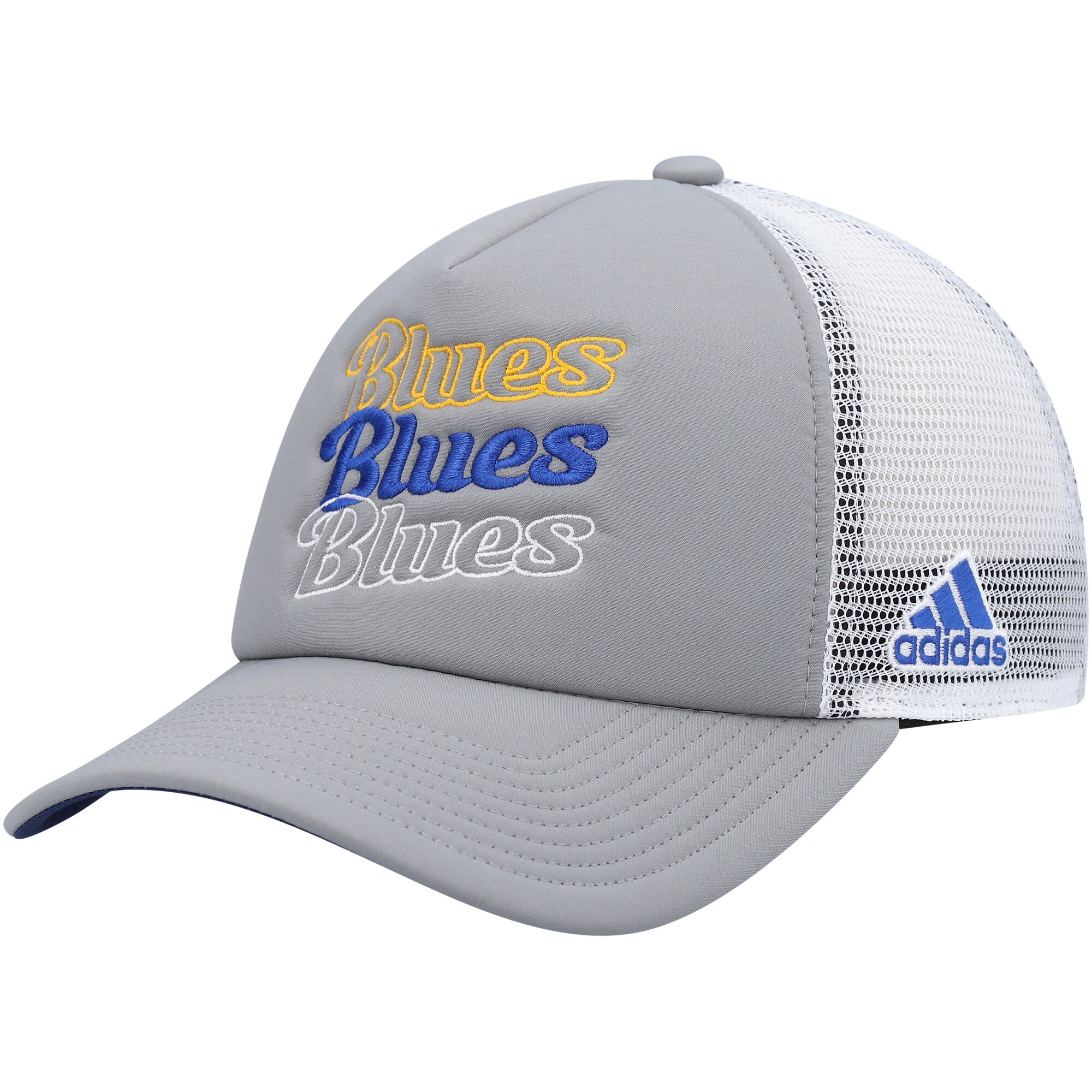 women8217s adidas graywhite st. louis blues foam trucker snapback hat – San Jose Sharks Jerseys and Headwear Collection