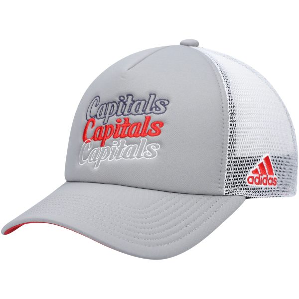 women8217s adidas graywhite washington capitals foam trucker snapback hat – San Jose Sharks Jerseys and Headwear Collection