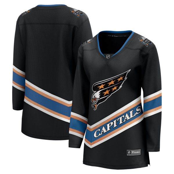 women8217s fanatics black washington capitals alternate 50th anniversary breakaway jersey – San Jose Sharks Jerseys and Headwear Collection