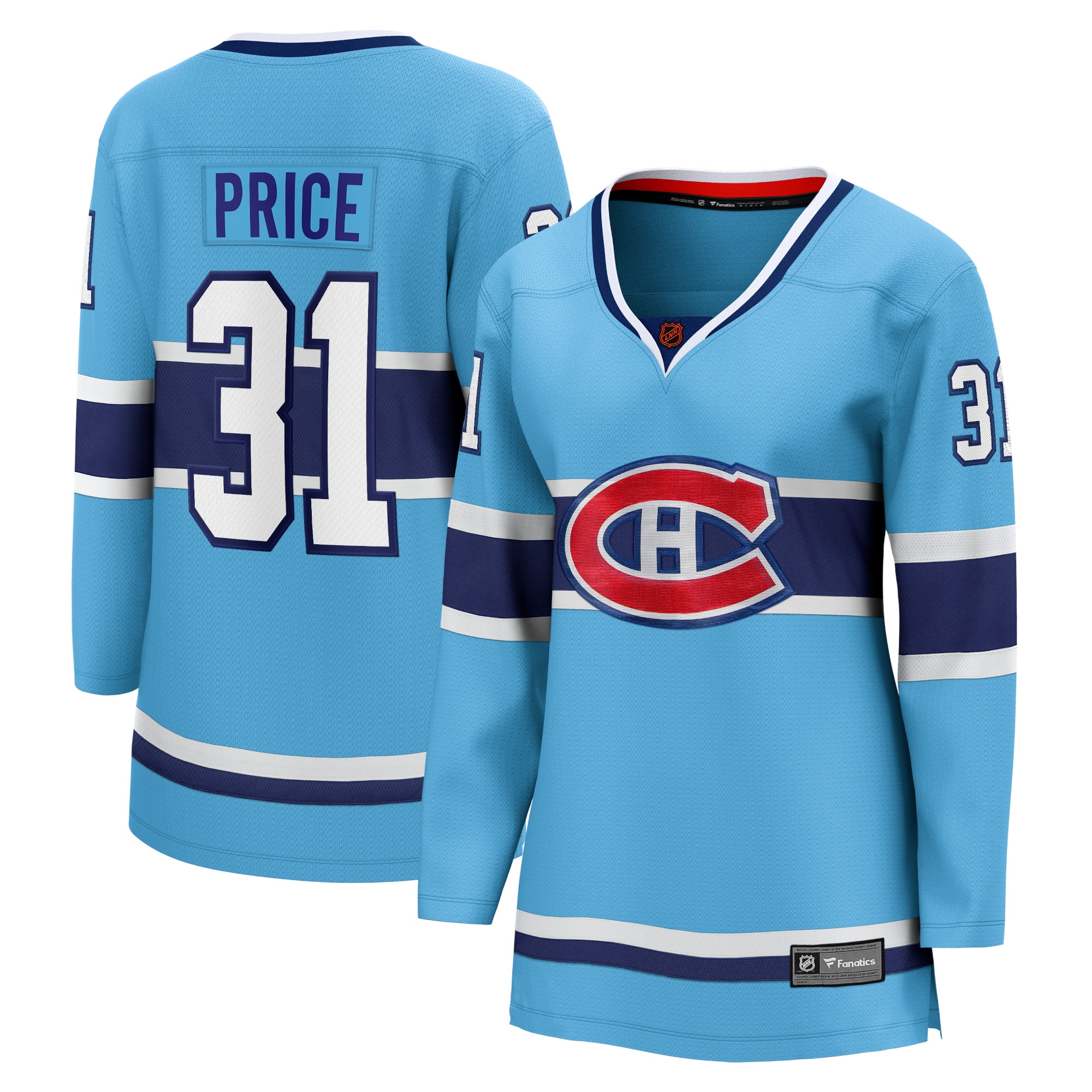 women8217s fanatics carey price light blue montreal canadiens special edition 2.0 breakaway player jersey – San Jose Sharks Jerseys and Headwear Collection