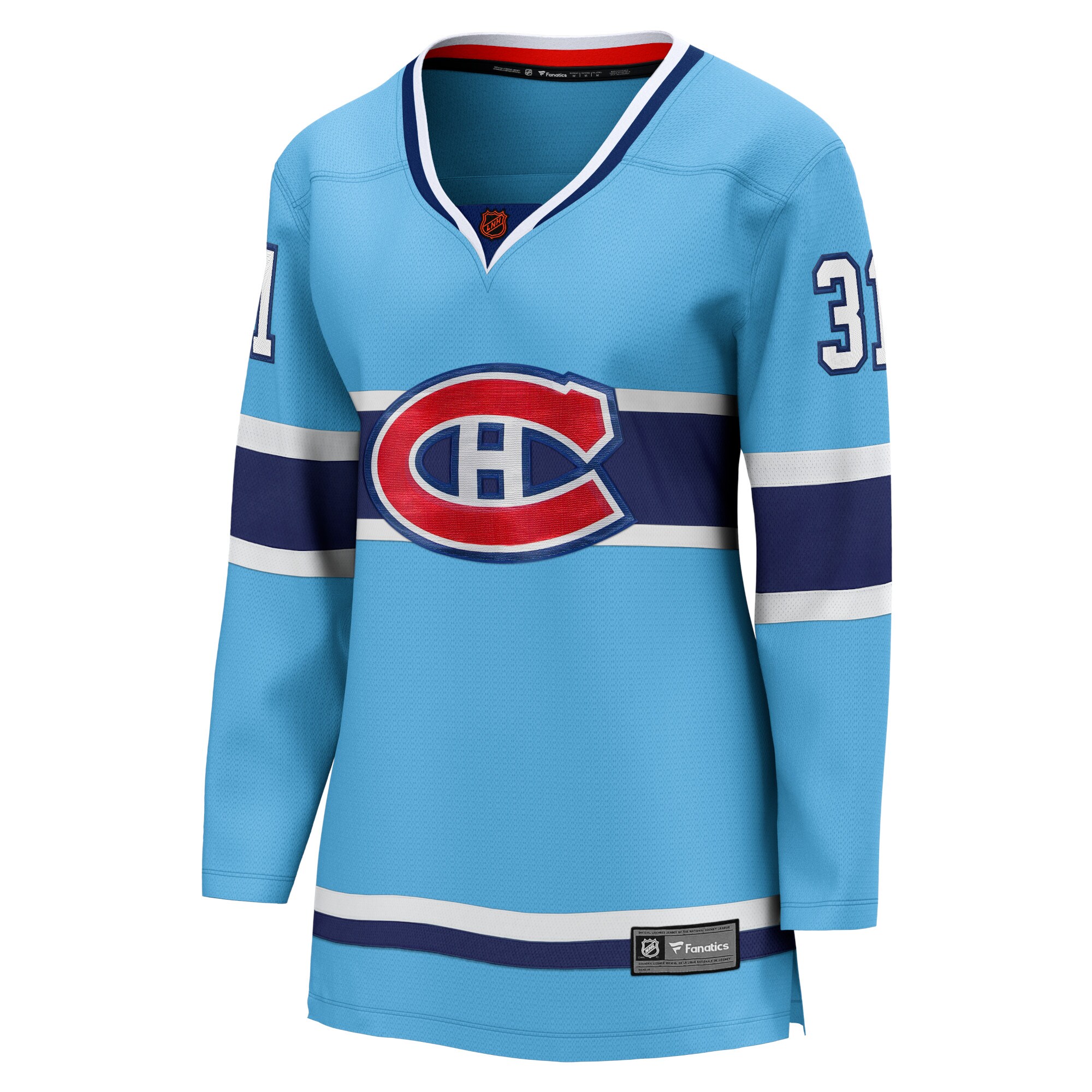 women8217s fanatics carey price light blue montreal canadiens special edition 2.0 breakaway player jersey – San Jose Sharks Jerseys and Headwear Collection