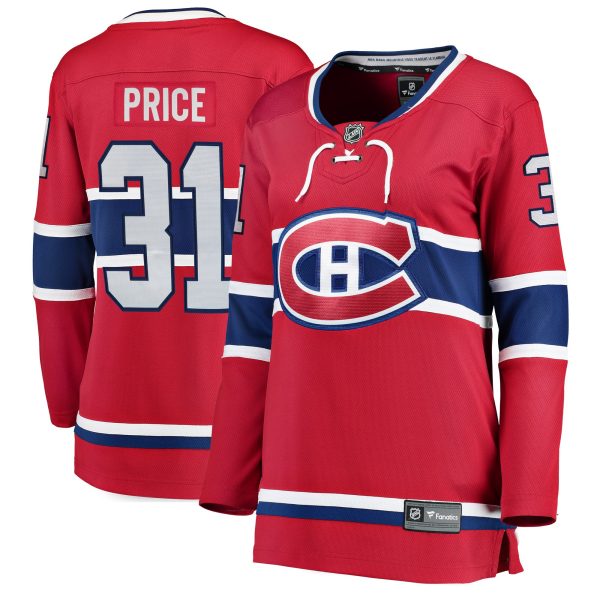 women8217s fanatics carey price red montreal canadiens home breakaway player jersey – San Jose Sharks Jerseys and Headwear Collection