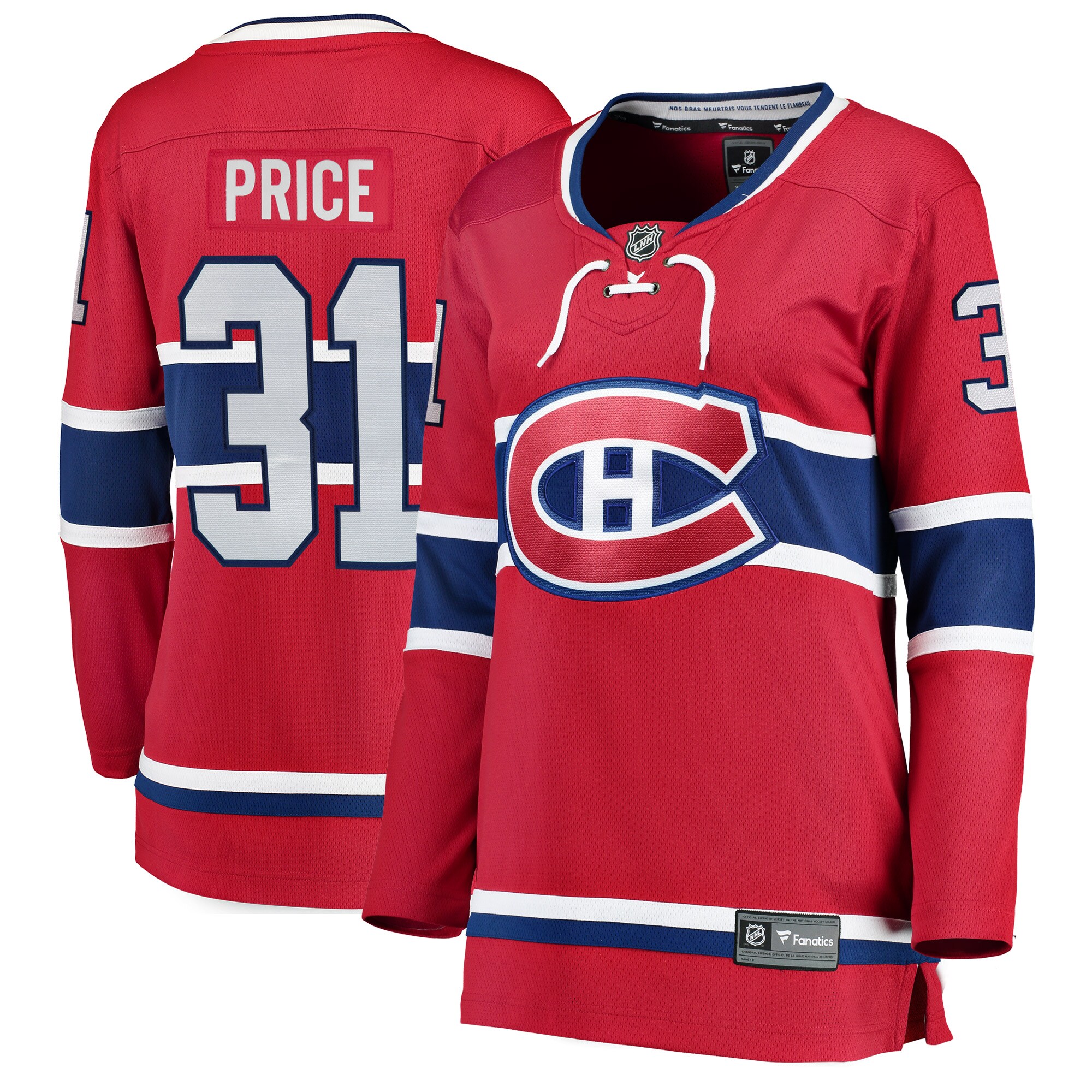 women8217s fanatics carey price red montreal canadiens home breakaway player jersey – San Jose Sharks Jerseys and Headwear Collection