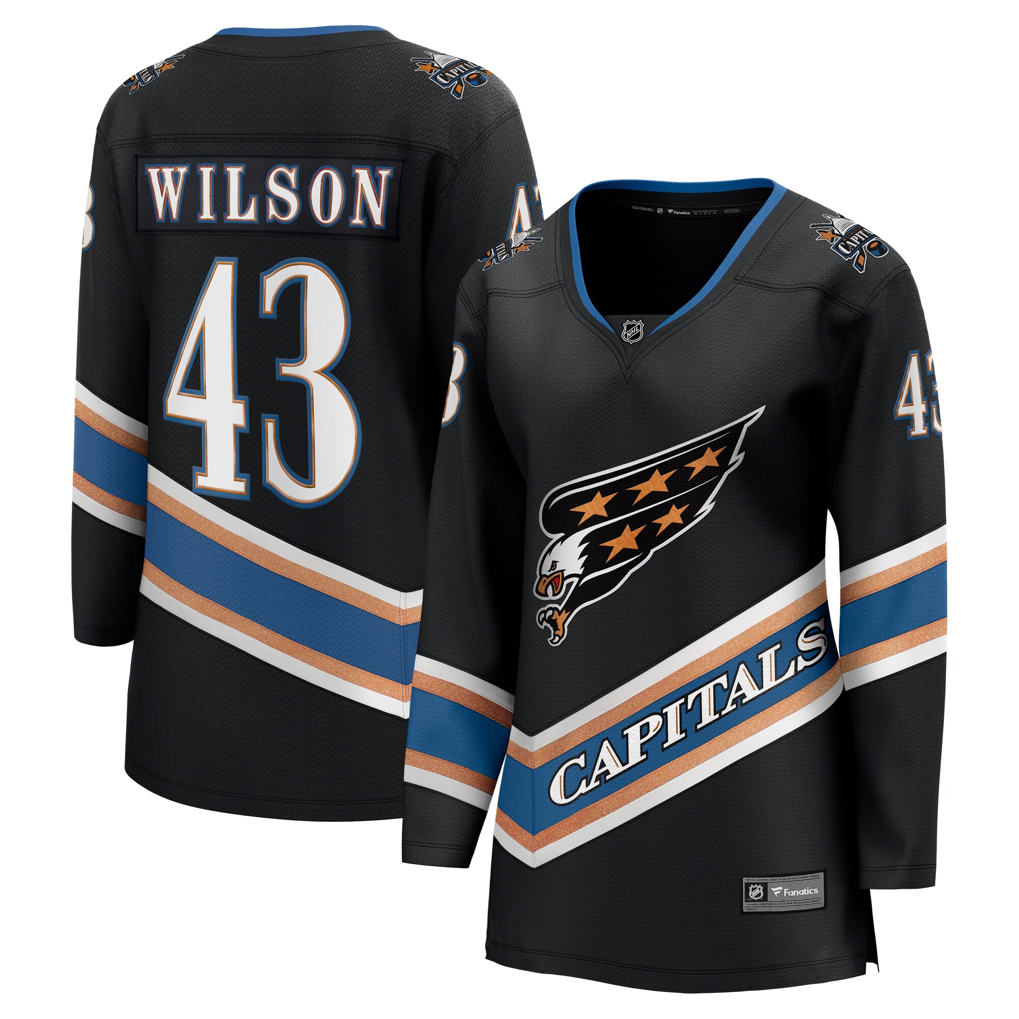 women8217s fanatics tom wilson black washington capitals alternate 50th anniversary premier breakaway player jersey – San Jose Sharks Jerseys and Headwear Collection