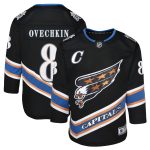 youth alexander ovechkin black washington capitals alternate 50th anniversary premier player jersey – San Jose Sharks Jerseys and Headwear Collection