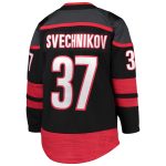 youth andrei svechnikov black carolina hurricanes alternate premier player jersey – San Jose Sharks Jerseys and Headwear Collection