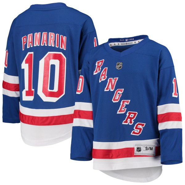 youth artemi panarin blue new york rangers home replica player jersey – San Jose Sharks Jerseys and Headwear Collection