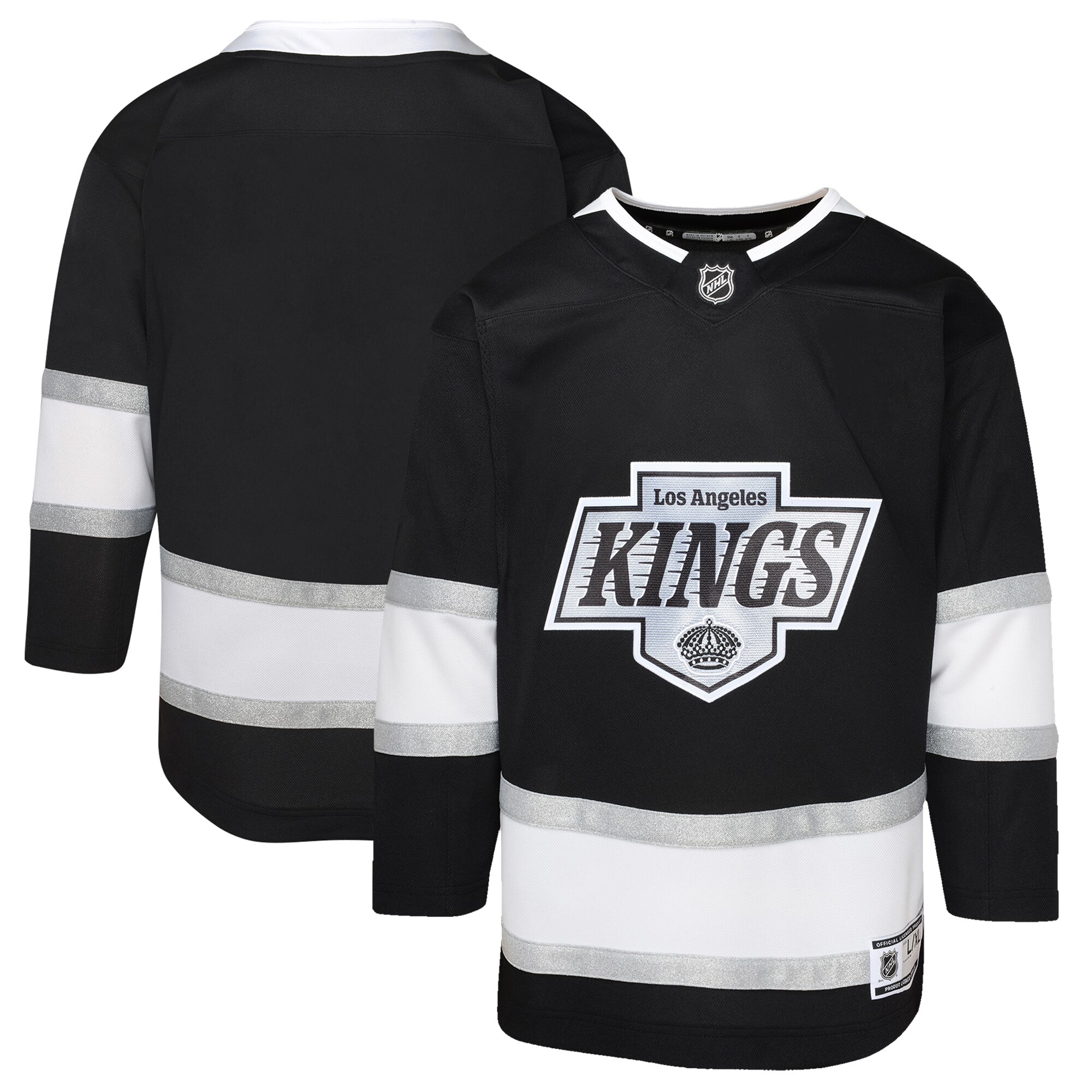 youth black los angeles kings home premier jersey – San Jose Sharks Jerseys and Headwear Collection