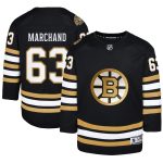 youth brad marchand black boston bruins 100th anniversary premier player jersey – San Jose Sharks Jerseys and Headwear Collection
