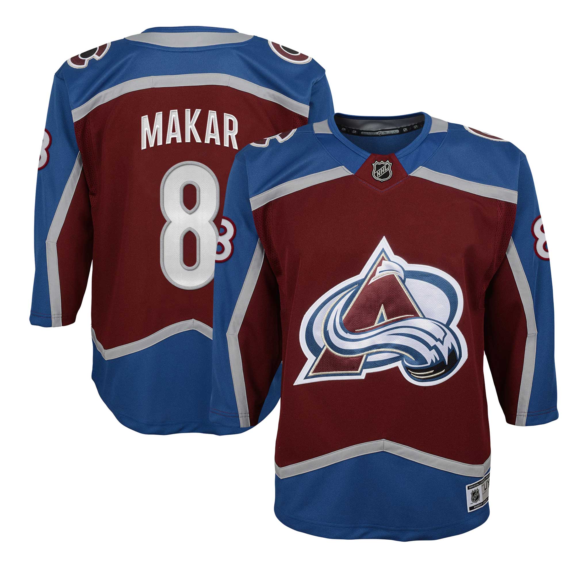youth cale makar burgundy colorado avalanche home premier player jersey – San Jose Sharks Jerseys and Headwear Collection