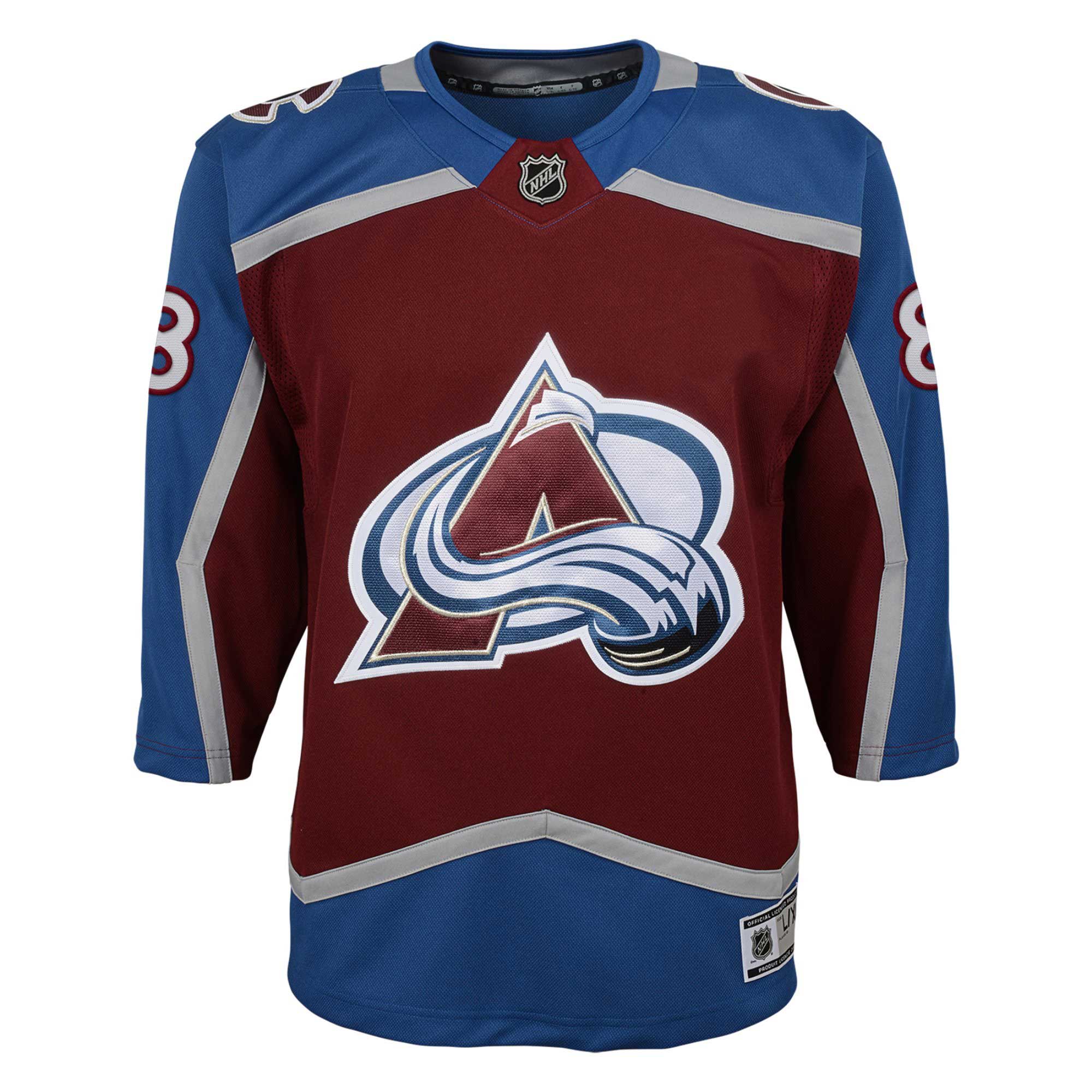 youth cale makar burgundy colorado avalanche home premier player jersey – San Jose Sharks Jerseys and Headwear Collection