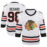 youth connor bedard white chicago blackhawks away replica player jersey – San Jose Sharks Jerseys and Headwear Collection