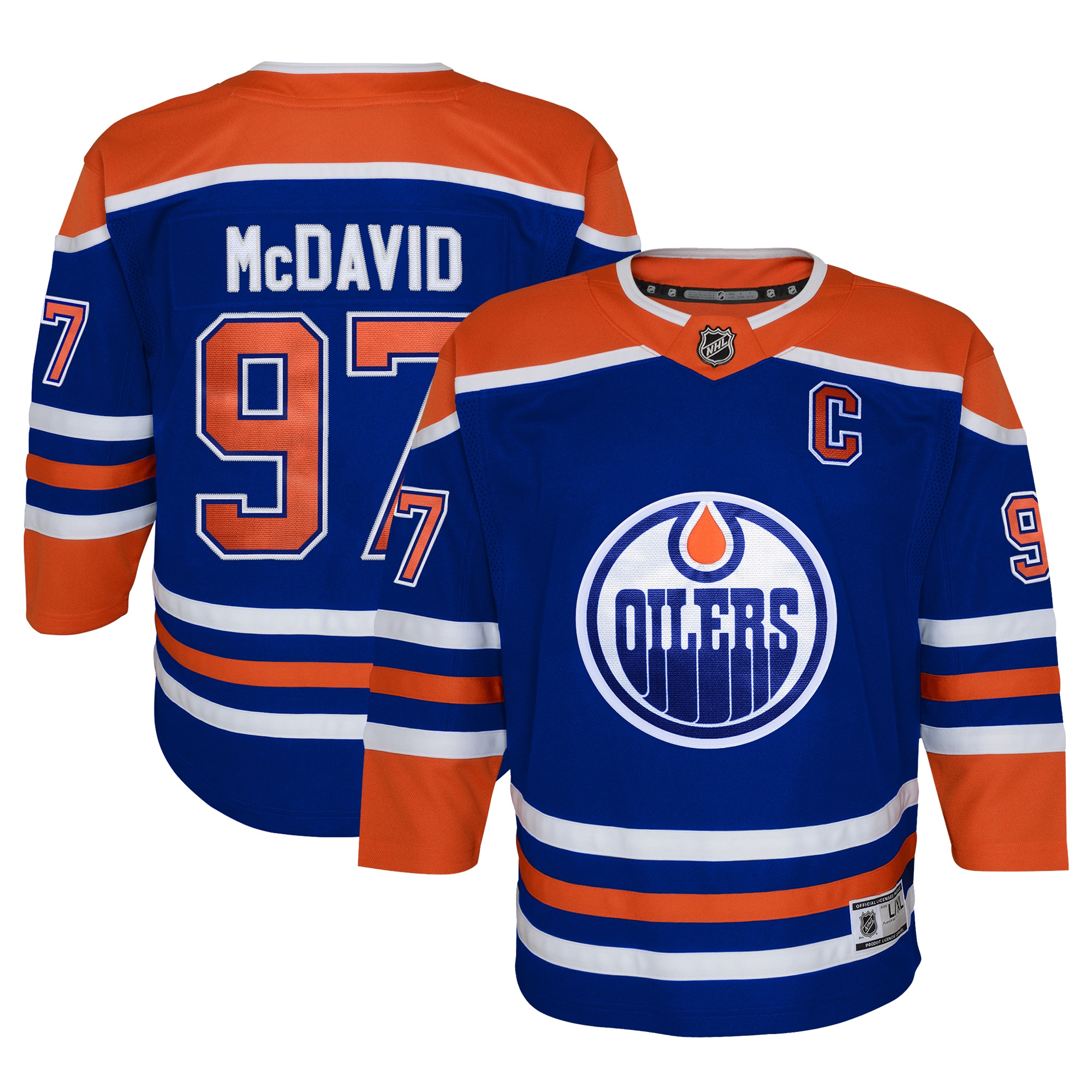 youth connor mcdavid royal edmonton oilers home premier player jersey – San Jose Sharks Jerseys and Headwear Collection