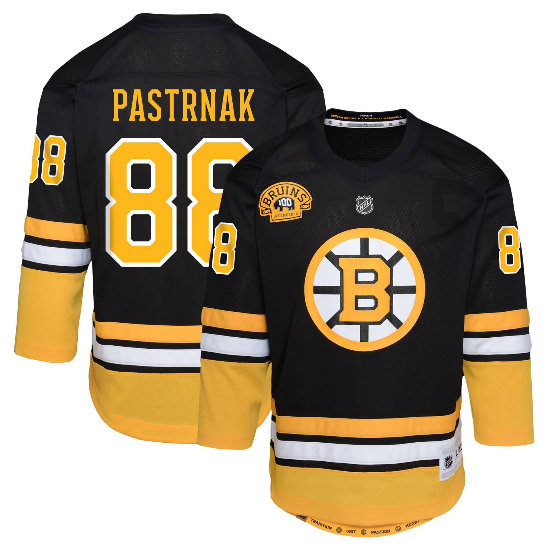 youth david pastrnak black boston bruins 100th anniversary replica player jersey – San Jose Sharks Jerseys and Headwear Collection