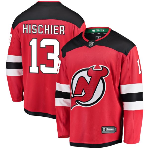 youth fanatics nico hischier red new jersey devils home breakaway player jersey – San Jose Sharks Jerseys and Headwear Collection