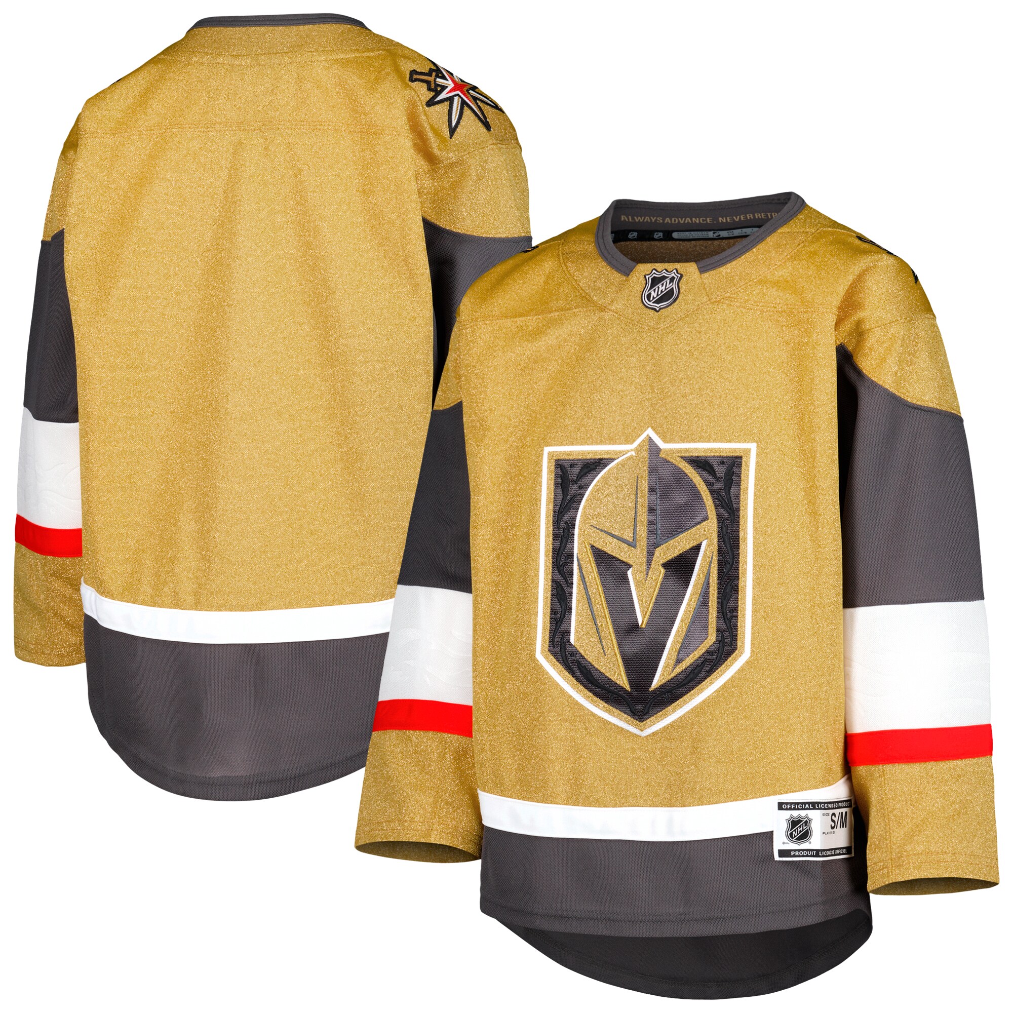 youth gold vegas golden knights 202122 home premier jersey – San Jose Sharks Jerseys and Headwear Collection