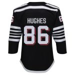youth jack hughes black new jersey devils alternate premier player jersey – San Jose Sharks Jerseys and Headwear Collection