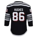 youth jack hughes black new jersey devils alternate replica player jersey – San Jose Sharks Jerseys and Headwear Collection
