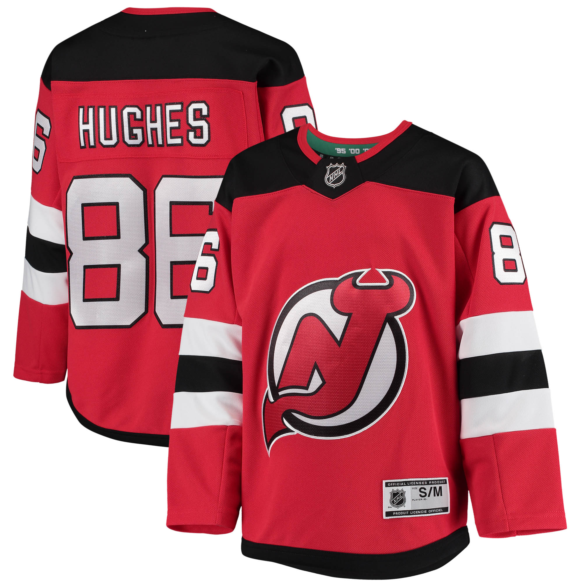 youth jack hughes red new jersey devils home premier player jersey – San Jose Sharks Jerseys and Headwear Collection
