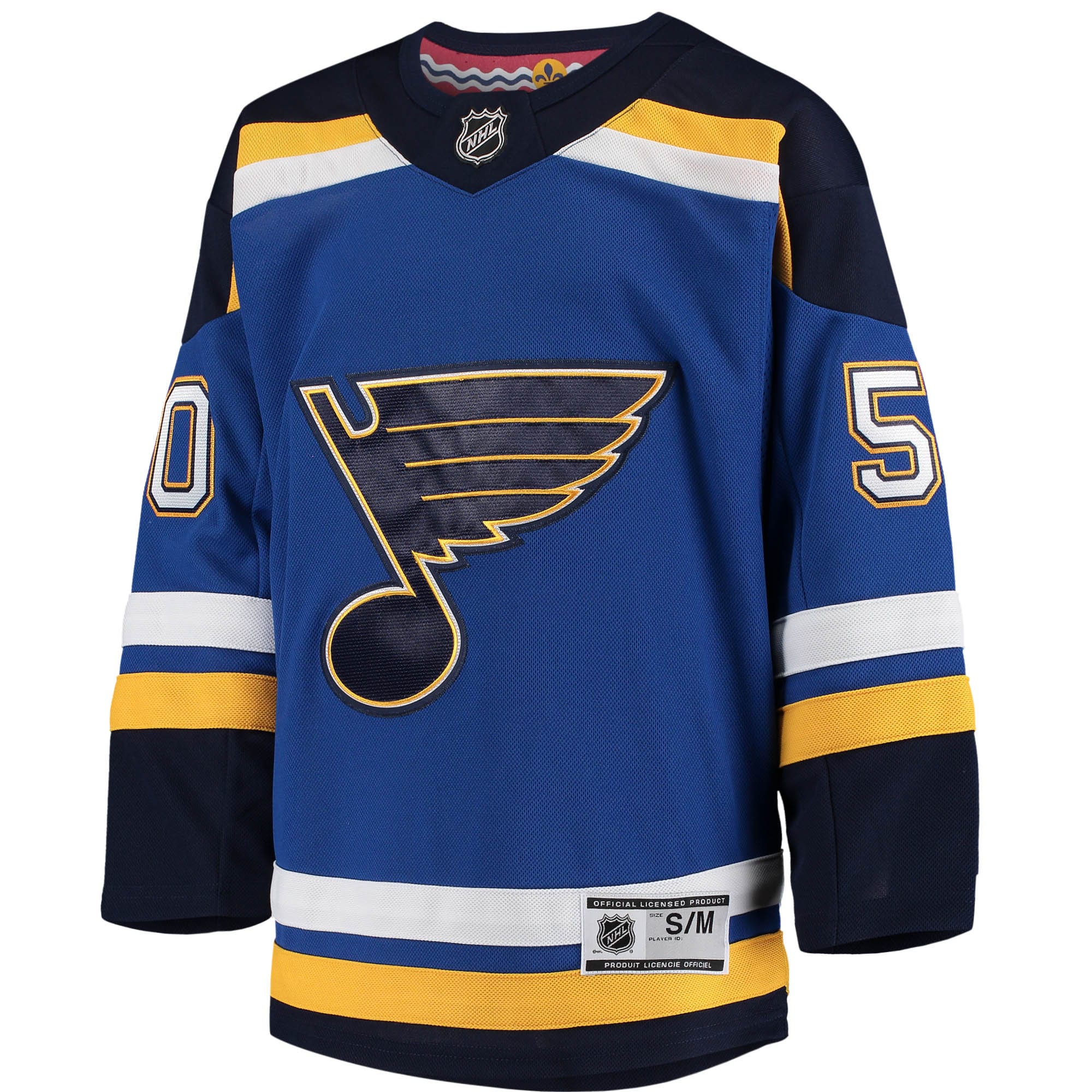 youth jordan binnington blue st. louis blues home premier player jersey – San Jose Sharks Jerseys and Headwear Collection