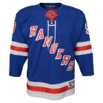 youth mika zibanejad blue new york rangers home premier player jersey – San Jose Sharks Jerseys and Headwear Collection