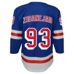 youth mika zibanejad blue new york rangers home premier player jersey – San Jose Sharks Jerseys and Headwear Collection
