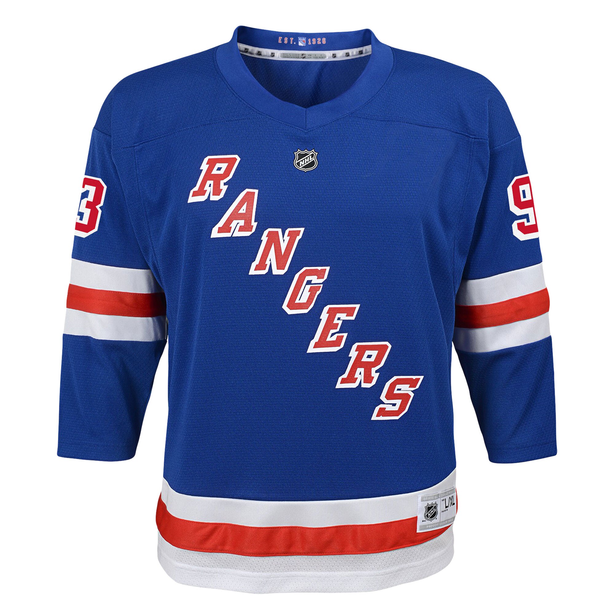 youth mika zibanejad blue new york rangers home replica player jersey – San Jose Sharks Jerseys and Headwear Collection