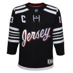youth nico hischier black new jersey devils 202122 alternate premier player jersey – San Jose Sharks Jerseys and Headwear Collection